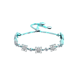 Elegant Songfu Platinum Plated S925 Sterling Silver Moissanite Luxury <b>Bracelet</b> for Women Full Circle <b>Adjustable</b> Jewelry for - Product Image 1