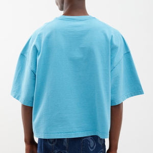 T-shirt en coton 240 g/m² vierge délavé à l'acide, coupe carrée et courte pour homme – Essentiels du fabricant de t-shirts lourds - Product Image 6