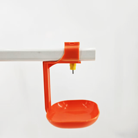 Nouvelle Abreuvoir Automatique en Acier Inoxydable pour Volailles, Type Tuyau Carré, pour Ferme Avicole, à 360 Degrés, Débit d'Eau 50-120 ml/min, Jaune
