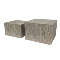 Moderne Simple MDF Bois Table Basse Intérieur Extérieur Salon Meubles En Métal pour Hôtels Restaurants Chambres En Gros