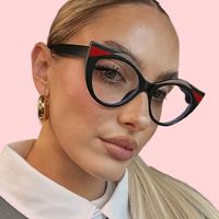 Monture de lunettes optiques œil-de-chat rétro pour femme, anti-lumière bleue, idéale pour la photographie de rue