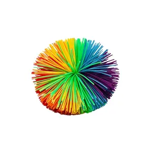 Hot Selling Monkey Stringy Balls Rubber Funny Juggling Bouncing Pompom Koosh Ball With High Quality