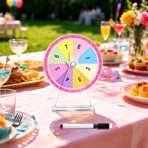 Ruota della Fortuna in Acrilico per Decorazioni di Compleanni, Matrimoni ed Eventi, con Pennarello Cancellabile a Secco - Product Image 2