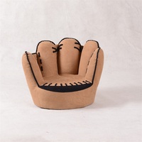Moderno PVC Guantes de béisbol Diseño Sofá para niños para el dormitorio y la sala de estar Silla divertida infantil con acento en los dedos
