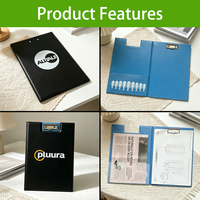 Carpeta de Archivos Digital Multifuncional Horizontal y Vertical para Estudiantes, Portapapeles para Presentaciones, Bloc de Escritura A4, PVC Opaco