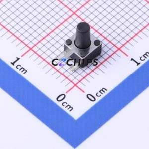 TSC017A07026A Tactile Switch Through hole Component (THT) Switch Round Button 2.6N Right Angle Insert 4.5mm - Product Image 1