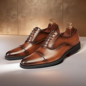 Zapatos Oxford Formales de Punta Puntiaguda para Hombre, Estilo Nuevo, Zapatos de Negocios Duraderos de Estilo Italiano, Zapatos de Vestir de Cuero para Hombre y Oxfords - Product Image 1