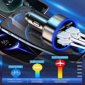 <span class=keywords><strong>Chargeur</strong></span> de voiture HYTO 250W PD QC3.0 à charge rapide 6 en 1, <span class=keywords><strong>prise</strong></span> allume-cigare de voiture, charge rapide avec affichage numérique - Product Image 4