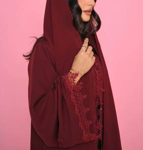 Lớp Nida Ren Nối Khimar Hijab khiêm tốn Cho Phụ Nữ Hồi Giáo Hồi Giáo Eid Ramadan Bán Buôn Dài Đồng Bằng Cầu Nguyện Khimar - Product Image 3