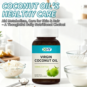 Cápsulas de Aceite de <span class=keywords><strong>Coco</strong></span> Virgen Prensado en Frío, Puro, para la Digestión, la Piel y el Cabello, Sin OMG, MCT Extra - Product Image 4