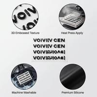 Étiquette de transfert thermique 3D personnalisée en silicone, logo en relief, patch en TPU thermocollant lavable pour T-shirts, sweats à capuche, chapeaux, sacs et vêtements