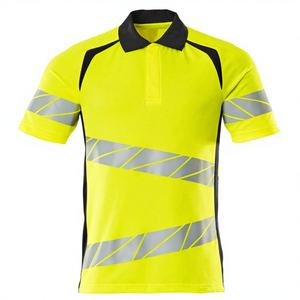 Camiseta Polo de Alta Visibilidad, Fluorescente, Reflectante, de Manga Larga, sin Costuras, para Hombre y Mujer, Cómoda, de Poliéster - Product Image 2