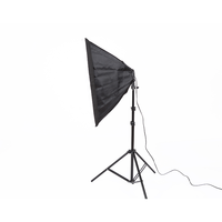 Kit de boîte à lumière souple pour portrait et vidéo avec support de lampe à 4 douilles