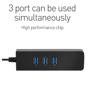 USB 3.0 Ethernet USB Để RJ45 Lan Adapter Card Mạng 3 Cổng USB 3.0 <span class=keywords><strong>Hub</strong></span> Cho Windows 7/8/10/Vista/XP Mac OS PC - Product Image 3