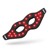 Appareil de beauté pour la thérapie oculaire à la lumière rouge, masque oculaire chauffant à photons, appareil de soin des yeux en silicone LED pour la maison