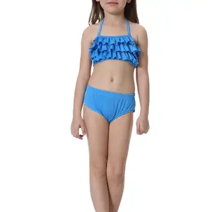 De gros plage bikini enfants fille-Maillot de bain pour enfants, 2 pièces, bikini, pour filles, vêtements de plage