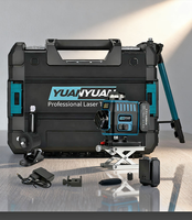 Niveau laser rotatif professionnel industriel vert 16 lignes 3 points, auto-nivelant électronique, batterie au lithium, garantie 1 an