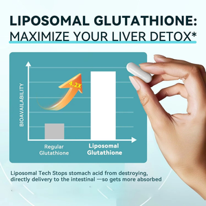 Compléments OEM de capsules de drainage lymphatique avec échinacée et glutathion liposomal pour le soutien du système lymphatique et l'équilibre du liquide hépatique - Product Image 3