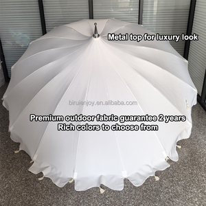 Lusso grande Pagoda all'aperto con Base ombrellone moderno giardino bianco mercato a bordo piscina località <span class=keywords><strong>balneare</strong></span> ombrellone per hotel e Resort - Product Image 4