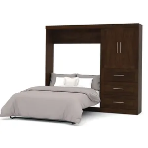 Kit de mecanismo de cama plegable horizontal con armario de almacenamiento, muebles populares, ahorro de espacio, bricolaje, gran oferta