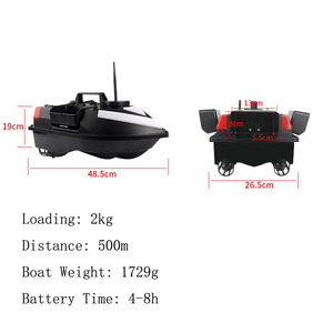NUEVO Y POPULAR Barco <span class=keywords><strong>Cebador</strong></span> RC para Pesca 2024, 5200 mAh, 3 Compartimentos con Banda de Luz, Barco <span class=keywords><strong>Cebador</strong></span> RC para Agua Salada, Barco <span class=keywords><strong>Cebador</strong></span> para Carpas con GPS - Product Image 6