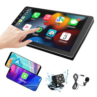 Monitor Mobil Android 9/10 Inci, Bodi Tipis, Pemutar Radio Mobil Otomatis dengan DVR Ganda Depan dan Belakang