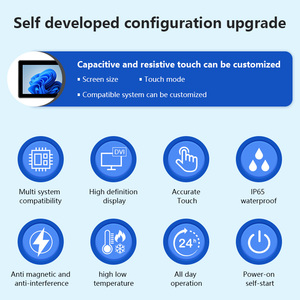 Fas Tùy Chỉnh 32 Inch All-in-One Màn Hình Cảm Ứng Bảng Điều Chỉnh Máy Tính Mà Không Cần Quạt J6412 CPU DVI + VGA Máy Tính Công Nghiệp - Product Image 5