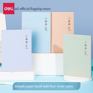 <span class=keywords><strong>Quaderno</strong></span> Deli 21770 Wang Yuan, Stesso Modello, Pagine Orizzontali a Righe Quadrate, Formato A6, Apertura a 180 Gradi, Alta Qualità - Product Image 3