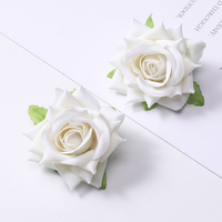 Têtes de fleurs artificielles en velours coloré de haute qualité pour la décoration de mariages, anniversaires et autres événements – Matériaux DIY