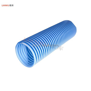 Hogedruk Lichtgewicht Gegolfde Flexibele <span class=keywords><strong>Pvc</strong></span> Zuig Versterkte Slang 1/2-14 Inch Maten Voor Industriële Waterriolering Mijnbouw - Product Image 1