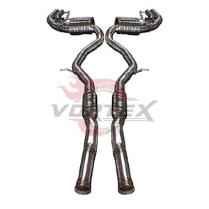 ท่อไอเสียแบบ Catback พร้อมวาล์ว Vortex SS304 สแตนเลส สำหรับรถเบนซ์ W221 W222 AMG S65 ปี 2005-2024 รถซีดานหรูหรา - Product Image 4