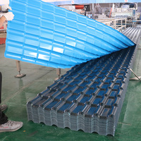 Feuilles de toiture ondulées en PVC de haute qualité Tuiles en plastique ondulé ASAPVC pour étal de marché/cabane/stand Prix compétitif