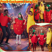 Costume de personnage sur le thème des fraises, des légumes et des fruits, personnalisé pour les fêtes d'Halloween et de carnaval, déguisement de cosplay