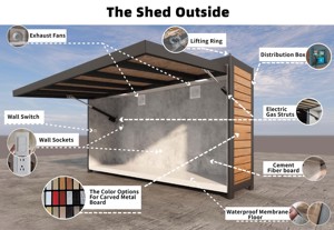 Modular thép không gỉ SS304 nhà bếp đơn vị với closable đổ cho Ngoài Trời Bbq grills - Product Image 3