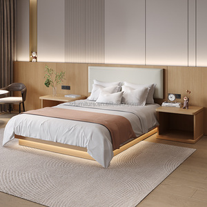Juego de Muebles Modernos para Dormitorio de Hotel, Venta al por Mayor de Fábrica, Cama Individual King Size Tapizada, Muebles Personalizados para Habitación de Huéspedes de Hotel, Juego de Madera - Product Image 5