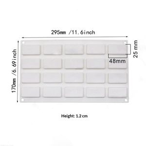 Moule en silicone rectangulaire pour gâteau mousse français, moule à garniture pour mousse, ustensiles de cuisson au four - Product Image 1