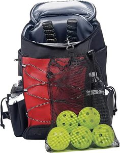 Mochila de Pickleball de Muestra Gratuita - Bolsas de Pickleball para Hombre o Mujer Incluye Mochila con Soporte para Pelotas de Pickleball - Product Image 3