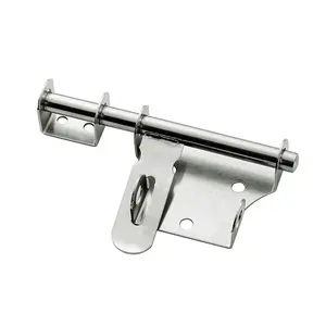 优质不锈钢门栓4 6 8英寸U形门锁双向滑动桶门栓门栓门闩