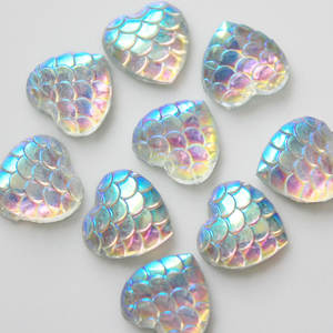 11 مللي متر مقياس السمك اللون الراتنج كابوشون القلب تصاميم مصغرة زخرفة لمسمار الفن زينة - Product Image 4