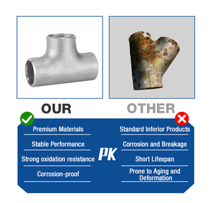 ASME B16.9 Industriële kwaliteit gelegeerd staal corrosiebestendig 8 inch A234 butt-gelast koolstofstaal T-stuk voor olie/gas/waterleiding - Product Image 6