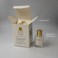 Emballage de parfum rigide de luxe personnalisé avec estampage à chaud doré et insert pour coffret cadeau en carton