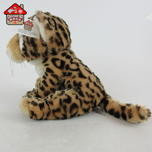Petite peluche panthère tachetée de léopard peluche jouet animal sauvage technique lavé pour soulager le stress rempli de coton PP - Product Image 4