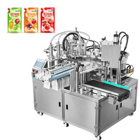 Poche automatique à bec verseur Pochette pour liquide Sachet à eau Machine de remplissage et de capsulage de sac à bouchon à vis