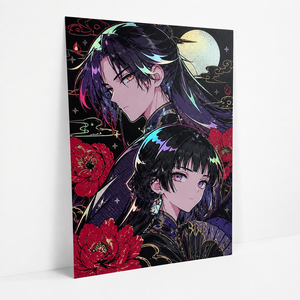 Affiches holographiques personnalisées en feuille d'aluminium pour anime, impressions numériques sur papier holographique, objets de collection, goodies, affiches mates de bandes dessinées, mangas et animations - Product Image 4