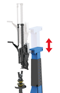 Changeur de pneus semi-automatique AUTEC avec bras oscillant inclinable et bras d'assistance, certifié CE, pour atelier de réparation automobile - Product Image 4