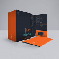 Porte-documents en carton A4 imperméable avec logo personnalisé OEM, dossier de présentation de bureau robuste, porte-documents pour réunion