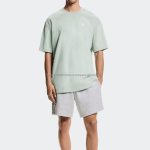 T-shirt unisexe en coton 100% doux comme un nuage, décontracté, à manches courtes, avec logo lettre, vente en gros directe usine - Product Image 4