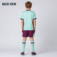 Ensemble maillot et short de football personnalisé pour jeunes, imprimé par sublimation abstraite, uniforme sportif pour matchs et entraînements des équipes juniors