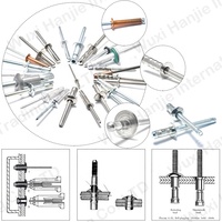 Hanjie Rivets aveugles à tête ronde de haute qualité en acier inoxydable et aluminium galvanisé ouvert