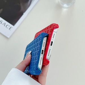 Nueva funda de refrigeración de Nido de Pájaro tejido para <span class=keywords><strong>iPhone</strong></span> 16 Pro Max 15 14 13 12 Samsung modelo PC teléfono móvil contraportada diseño de negocios XR - Product Image 5